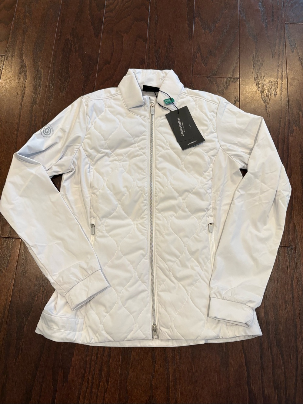 NEW Galvin Green Women's White Leora Windproof Water Repellent Golf Jacket S NWT
